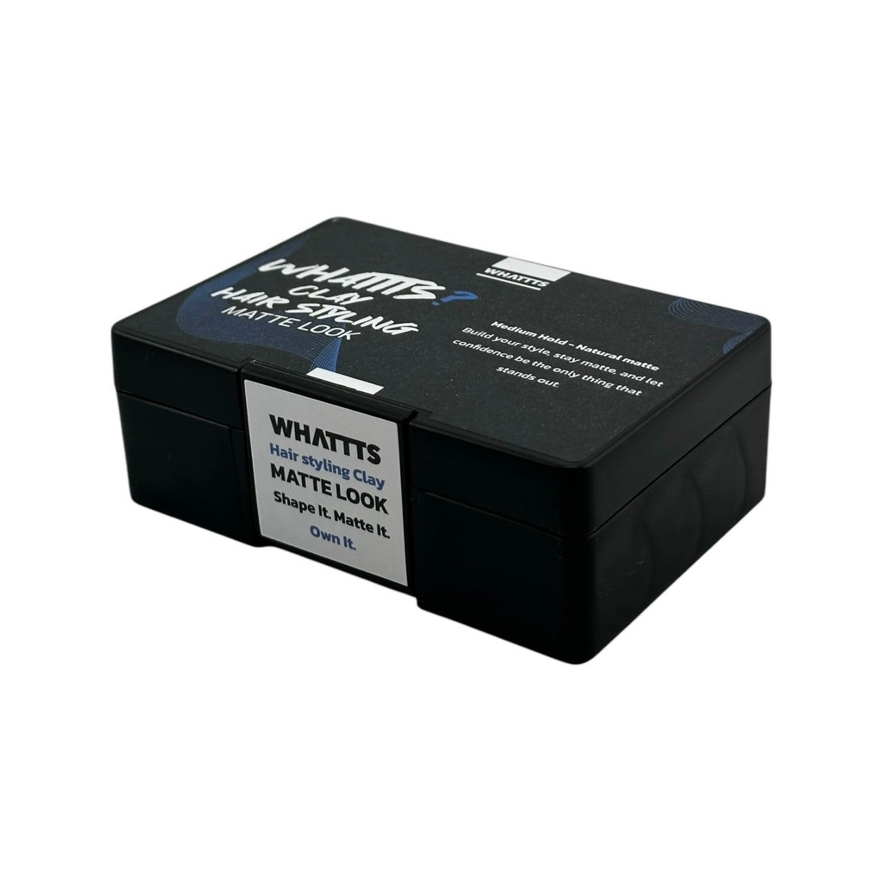 WHATTTS Hair Styling Clay Matte Look, Medium Hold - Natural Matte 100g.