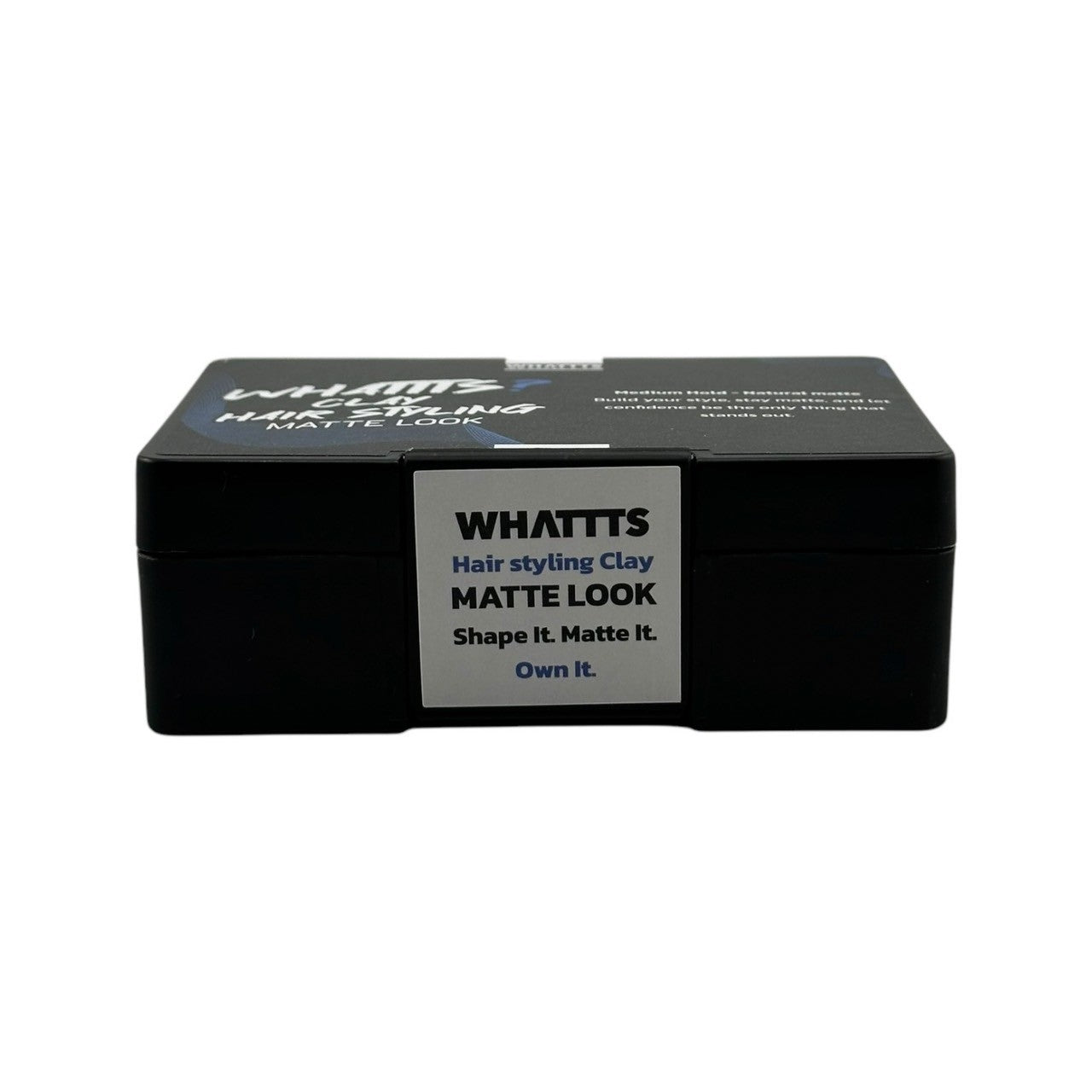 WHATTTS Hair Styling Clay Matte Look, Medium Hold - Natural Matte 100g.