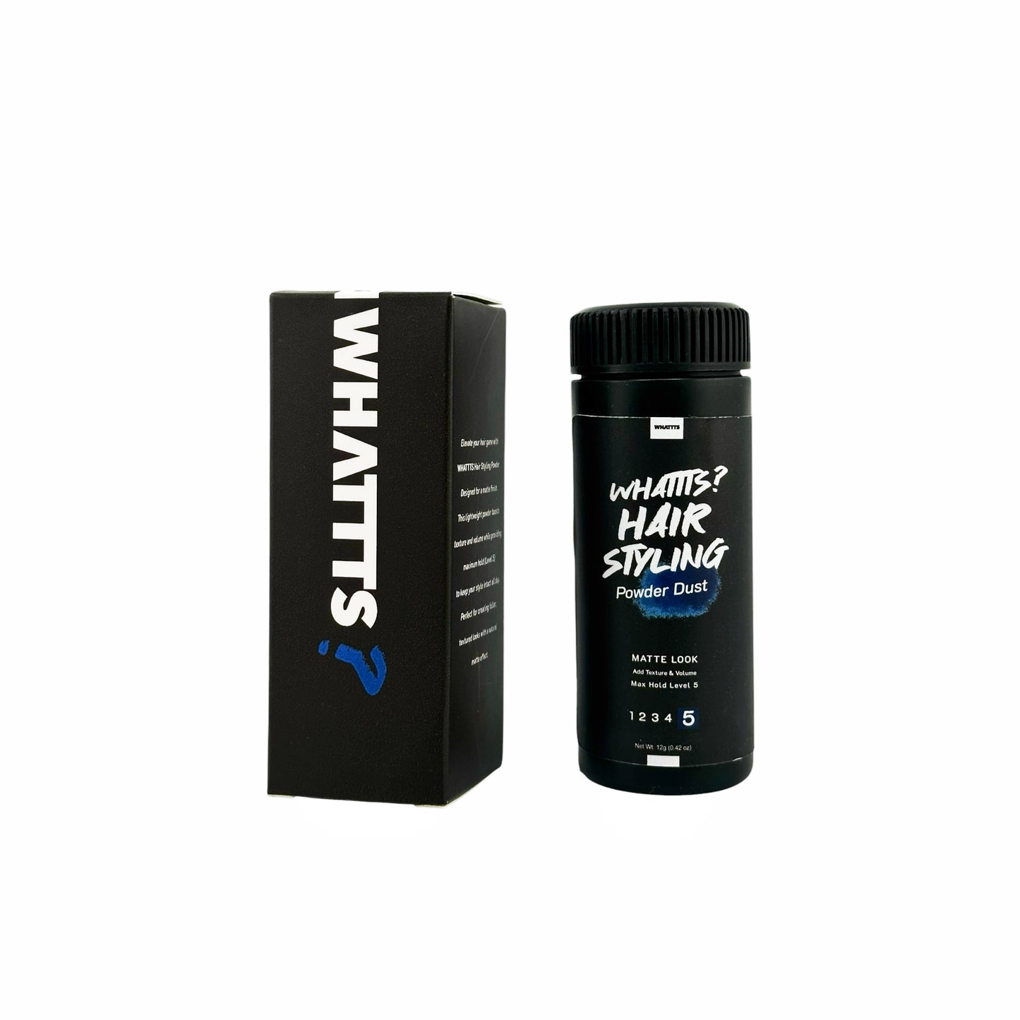 WHATTTS Hair Styling Powder Dust, Matte Look, Max Hold Level 5