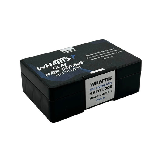 WHATTTS Hair Styling Clay Matte Look, Medium Hold - Natural Matte 100g.
